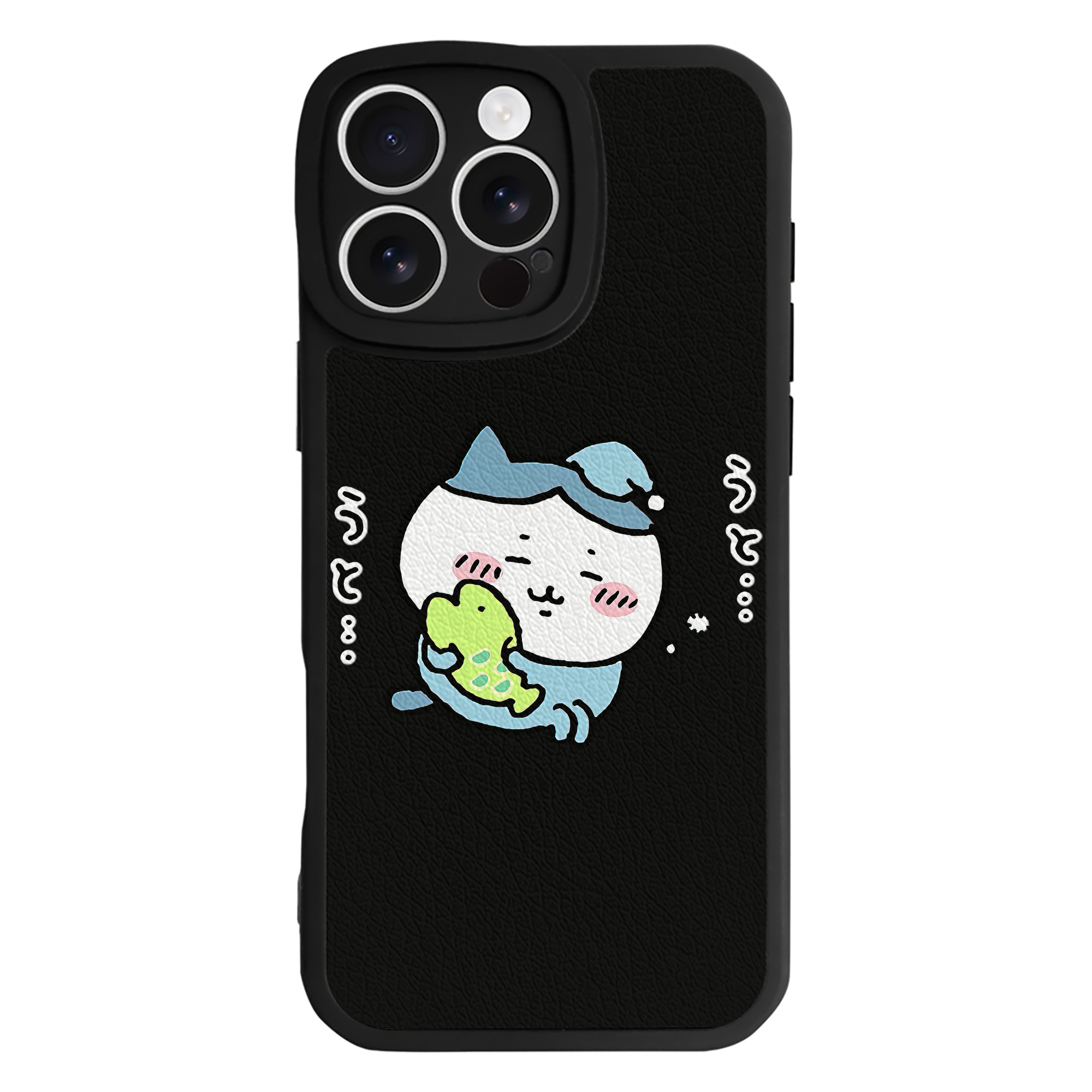 （画像用） ちいかわ ハチワレ Chii-kawa hachiware 【iPhone 16シリーズ対応】シリコンスマホケース（レザー調） 材質：シリコン